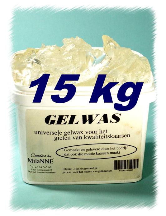 Box mit 15 kg Gelwachs zur Herstellung eigener Gelkerzen